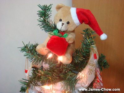 Bear Bear Hugging on my tree!