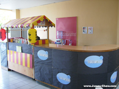 The counter area