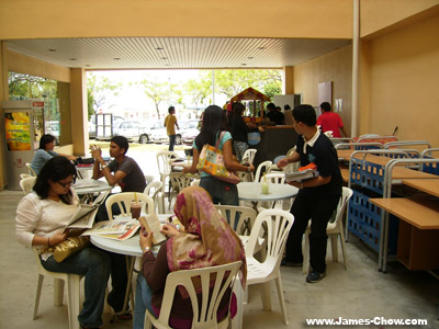 The tables area
