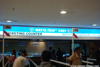 MATTA Fair ticketing counter