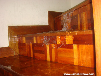 Waterfall on my house's staircase! Waterfall on my house's staircase!