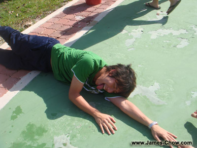 The games were very tiring! The games were very tiring!