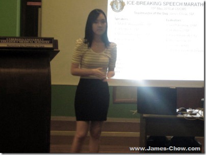 My Dear giving her first speech! My Dear giving her first speech!