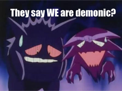 Gengar is demonic?